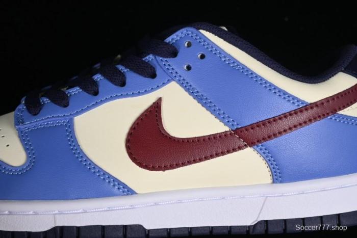 Nike Dunk Low SB Skateboarding Shoes in White Blue Red Colorway - FV8119-161 1