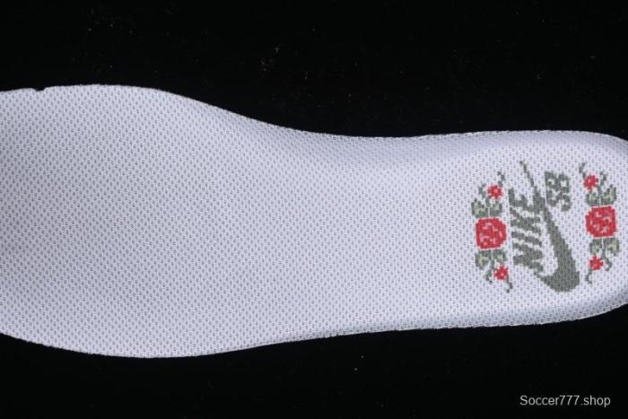 Nike SB Dunk Low Retro Sneakers with Floral Embossed Design and Tiffany Blue Accents - FZ3129-200 1