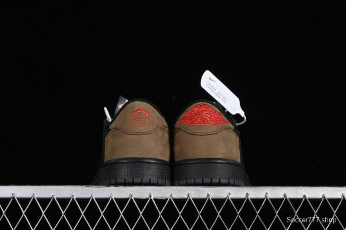 Nike Travis Scott x Air Jordan 1 Low OG AJ1 Reverse Swoosh Sneakers - DM7866-202 1