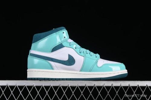 Nike Air Jordan 1 Mid  Bleached Turquoise  Casual Sneakers - DZ3745-300 1