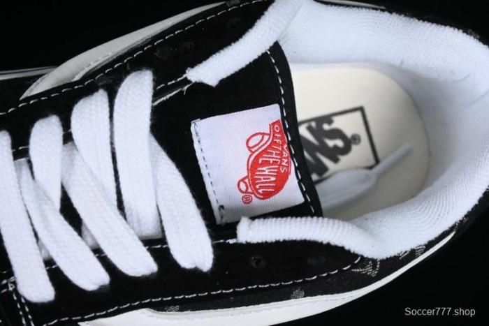 Vans Knu-Skool Premium Custom Denim Monogram Slip-On Shoes - VN0009QC6BT 1