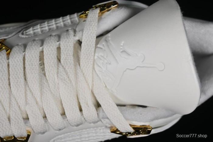 Nike Air Jordan 4 Retro Sneakers with Metallic Gold Design - AQ9129-170 1