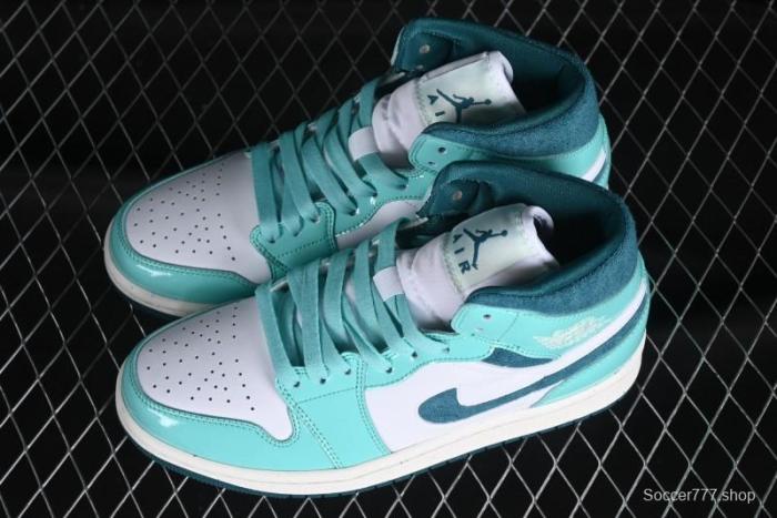 Nike Air Jordan 1 Mid  Bleached Turquoise  Casual Sneakers - DZ3745-300 1
