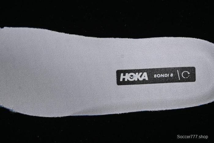 HOKA ONE ONE Bondi 8 Performance Cushioned Running Shoes with Engineered Mesh Upper - 1123202 SHMS 1