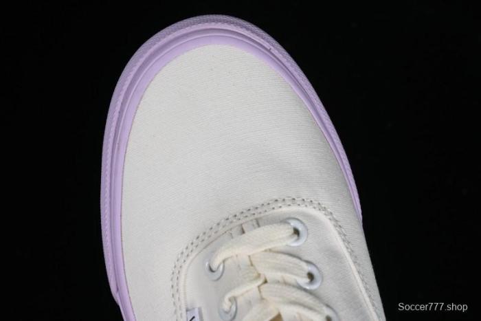 Vans Authentic White Purple Canvas Skate Shoes - VN0009PVCGX 1