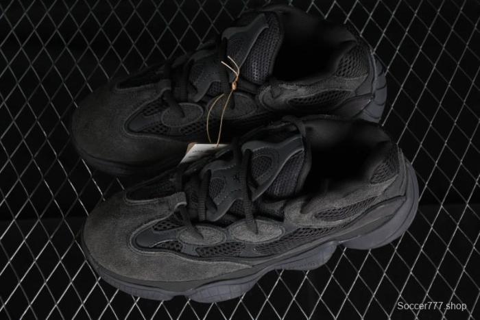 Adidas Yeezy 500 Black Casual Running Shoes - F36640 1