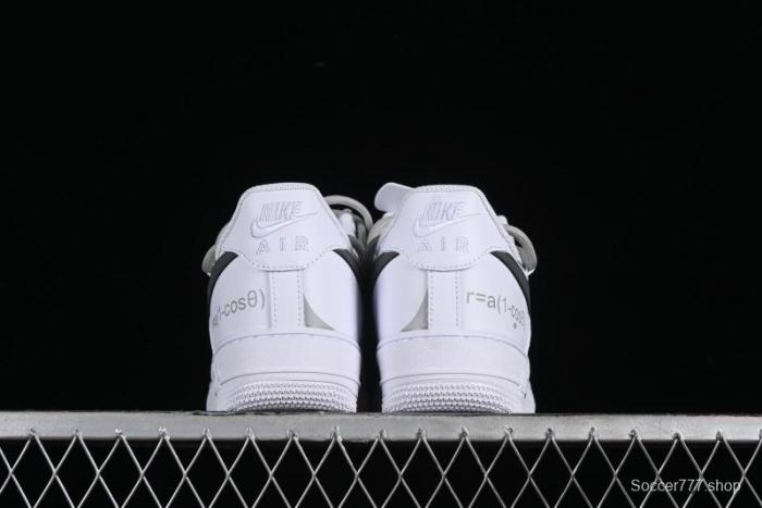 Nike Air Force 1 '07 Low Spray Paint White Grey Strap Low-Top Casual Sneakers - ZH0316-017 1