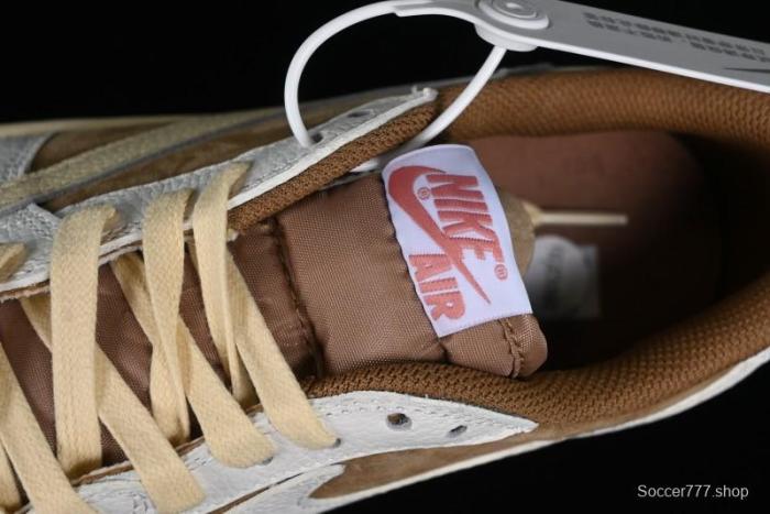 Nike Travis Scott x Air Jordan 1 Low OG AJ1 Reverse Swoosh Sneakers - DM7866-106 1