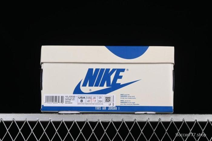 Nike Travis Scott x Air Jordan 1 Low OG AJ1 Reverse Swoosh Sneakers - DM7866-201 1