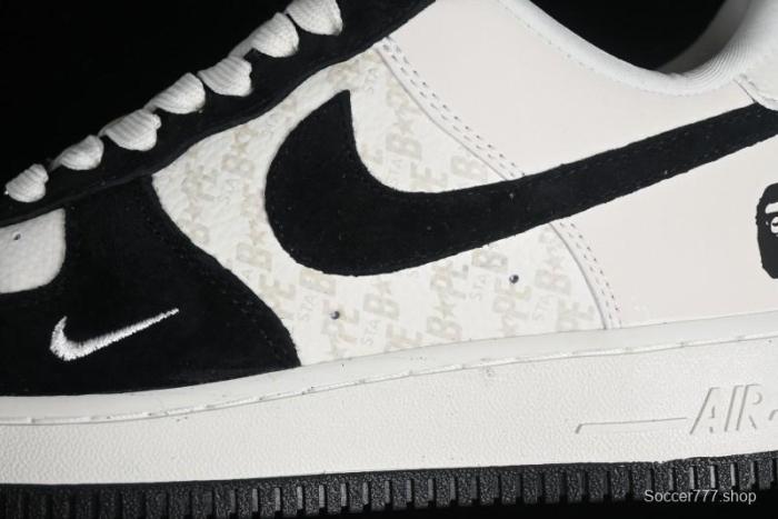 Nike Air Force 1 '07 Low BAPE Collaboration - White Black Camo Casual Sneakers - BA8806-845 1