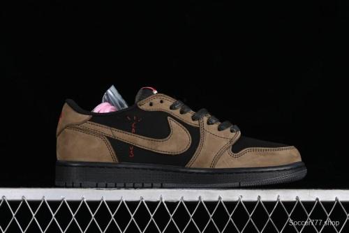 Nike Travis Scott x Air Jordan 1 Low OG AJ1 Reverse Swoosh Sneakers - DM7866-202 1