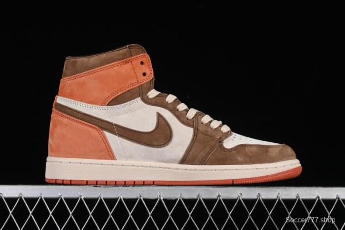 Nike Air Jordan 1 High OG Basketball Shoes in Dusted Clay & Dune Colorway - FQ2941-200 1