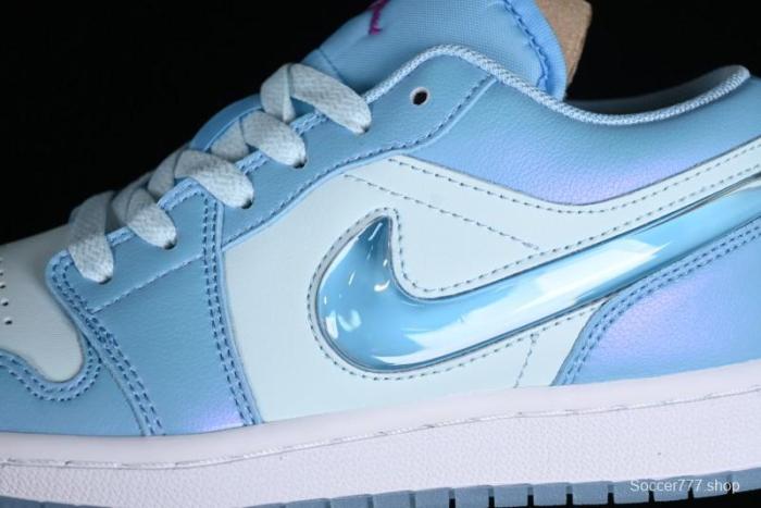 Nike Air Jordan 1 Low Custom Black Green Casual Sneakers - FN7366-400 1