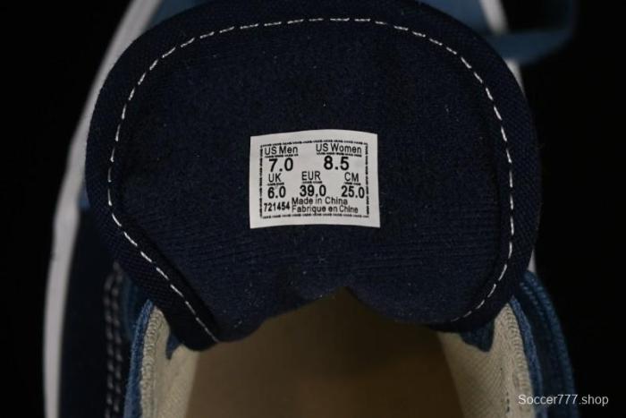 Vans Sk8-Mid Reissue 83 High-End Blue Suede Retro Skate Shoes - VN000CQDDWR 1