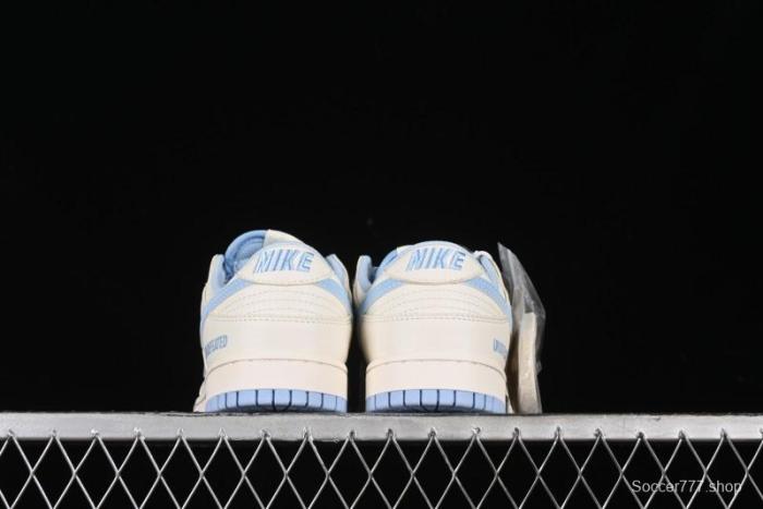 Nike SB Dunk Low UN Collaboration - Sky Blue Anniversary High-End Custom Low-Top Casual Skate Shoes - BB2699-212
