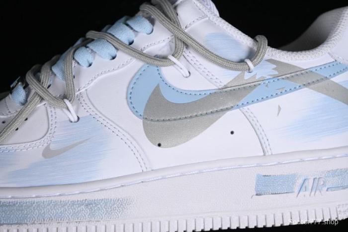 Nike Air Force 1 '07 Low Anime Theme Broken Swoosh Custom Spray Casual Sneakers - ZH0316-020 1