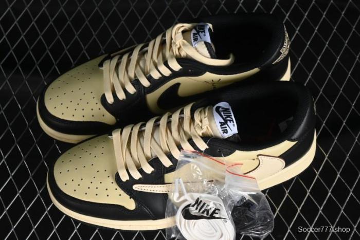Nike Travis Scott x Air Jordan 1 Low OG AJ1 Reverse Swoosh Sneakers - DM7866-201 1