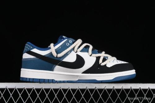 Nike Dunk Low High Street Style Ocean Protection Deconstructed SB Lace-Up Casual Skate Shoes - DV0834-101 1