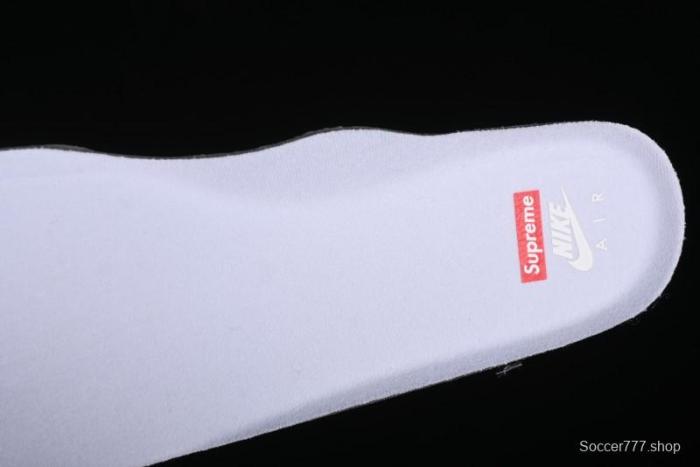 Nike Supreme x Air Force 1 Low Casual Sneakers with Full-Grain Leather and 3/4 Air Cushion - CU9225-101