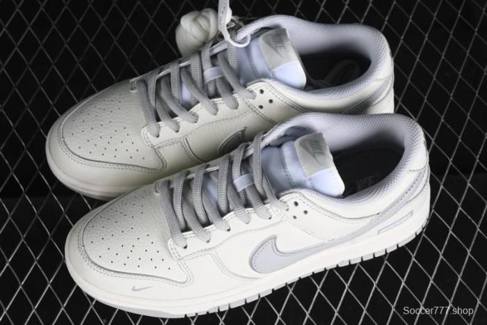 Nike SB Dunk Low UN Collaboration - Light Grey Swoosh Anniversary High-End Custom Low-Top Casual Skate Shoes - SF1588-135 1