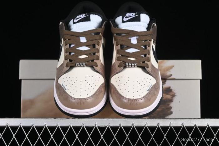 Nike Dunk Low Panda Prank Street Racing Electro Rust Distressed SB Strap Low-Top Casual Sneakers - DD1391-100 1