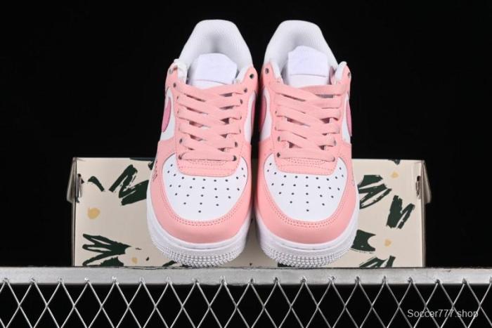 Nike Air Force 1'07 Low Casual Sneakers with Cuddle Bear Design - YY2024-762