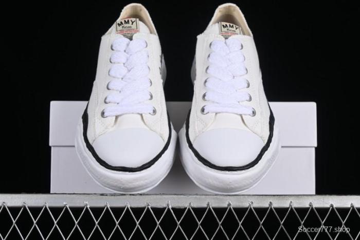 Wayne Original Sole Leather Low Sneaker with Deconstructed Ice Cream Sole - W.E5 1