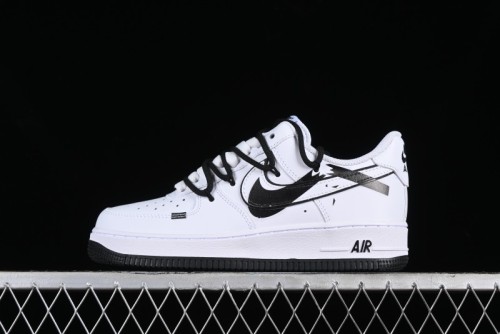 Nike Air Force 1 '07 Low Anime Theme Custom Swoosh Strap Low-Top Casual Sneakers - ZH0316-026
