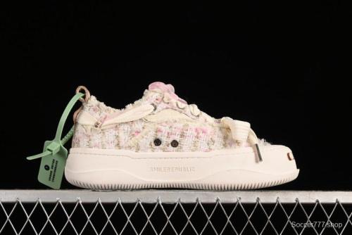 SMILEREPUBLIC SMILE Collection Canvas Sneakers with Thick Sole and Open Toe Design - G.D4 1