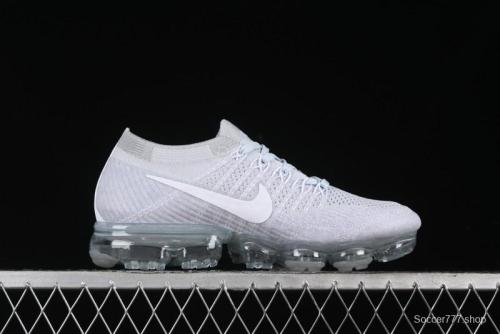 Nike Vapormax Flyknit Breathable Casual Running Shoes with Full-Length Air Cushion - 849558-100