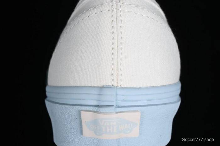 Vans Authentic White Blue Canvas Skate Shoes - VN0009PVEAK 1