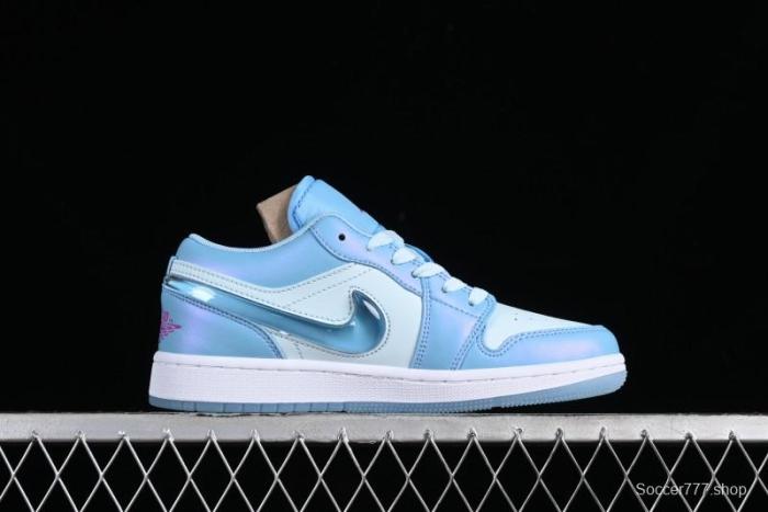 Nike Air Jordan 1 Low Custom Black Green Casual Sneakers - FN7366-400 1