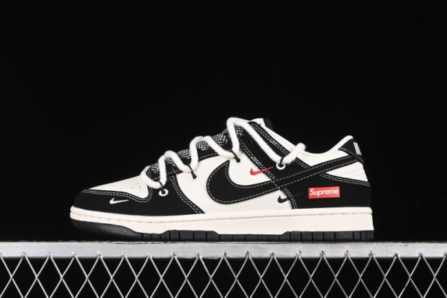 Nike SB Dunk Low SUP Collaboration - Strap Black Hook Anniversary High-End Custom Low-Top Casual Skate Shoes - SJ2068-288