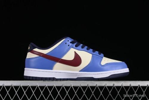 Nike Dunk Low SB Skateboarding Shoes in White Blue Red Colorway - FV8119-161 1