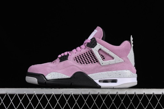 Nike Air Jordan 4 Retro Sneakers in Orchid Pink with Cement Grey Accents - AQ9129-501 1