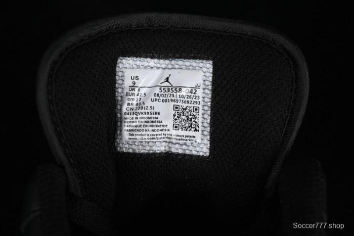 Nike Air Jordan 1 Low Retro Basketball Shoes in Black/Blue - 553558-042