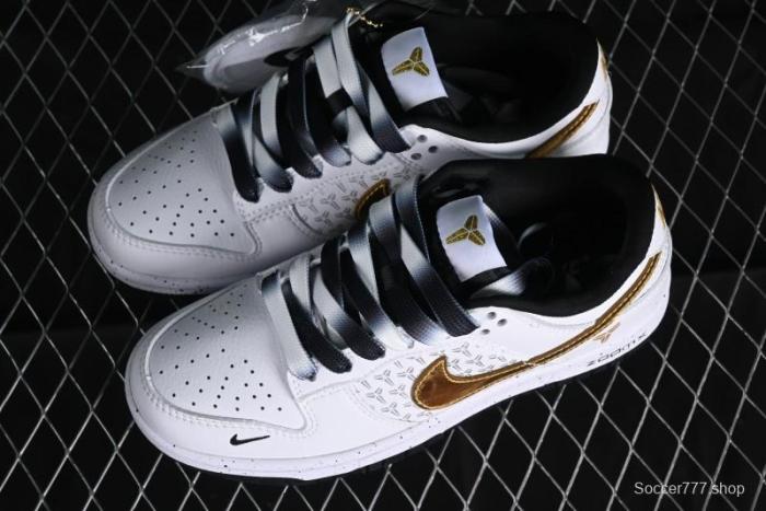 Nike SB Dunk Low Kobe Series - White Gold Anniversary High-End Custom Low-Top Casual Sneakers - FC1688-193 1