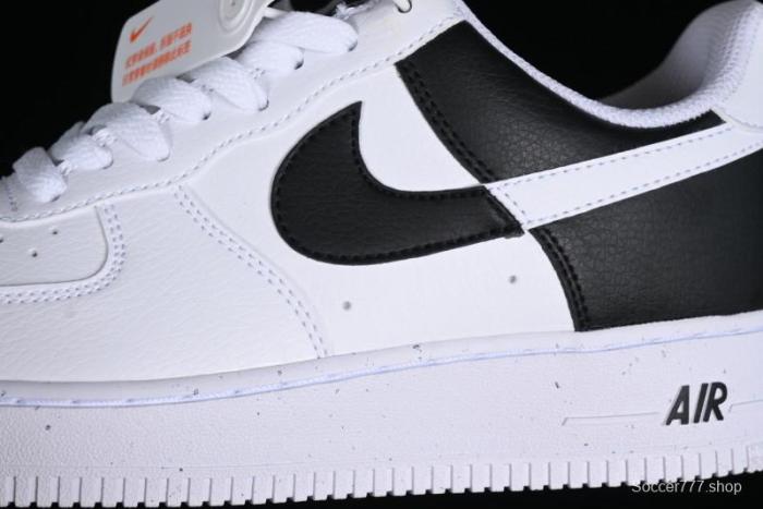 Nike Air Force 1 '07 Low Black White Broken Hook Casual Sneakers - HF9096-100 1