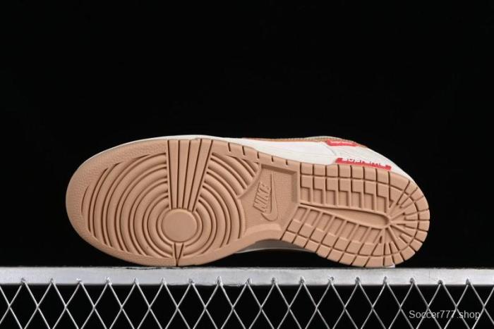 Supreme x Nike Dunk Low SB Skate Shoes with Zoom Air Cushion - XD6188-035 1