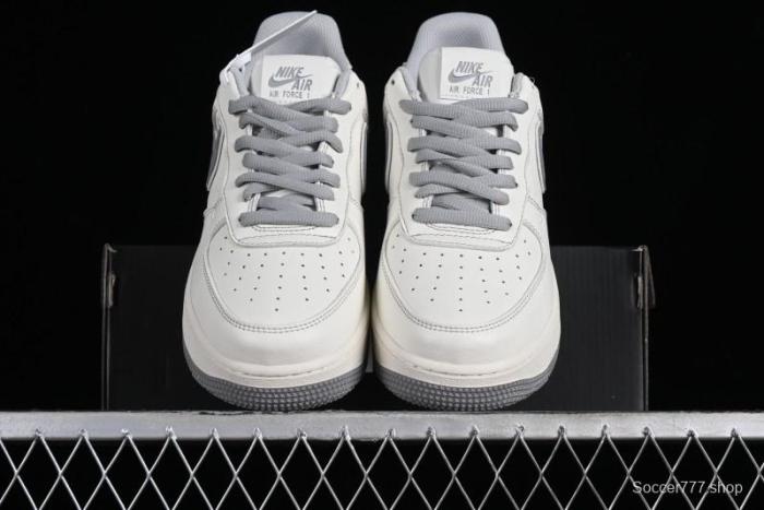 Balenciaga x Nike Air Force 1 '07 Low Triple Swoosh Beige Grey Casual Shoes - FR0538-091 1