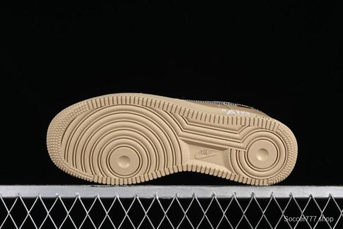 Off-White x Nike Air Force 1 '07 Low  Metal Gold  Casual Sneakers - DX1419-900 1