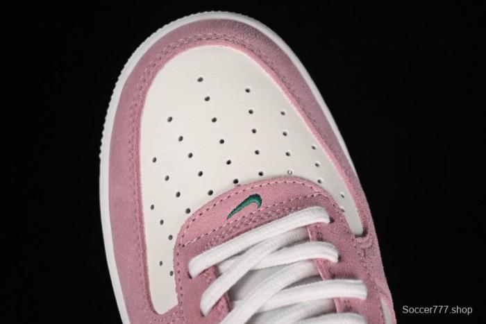 Nike Air Force 1 '07 Low Casual Sneakers in White Pink Green - FV9346-100 1