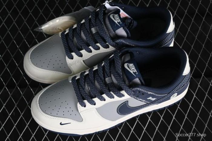 Nike SB Dunk Low BAPE Collaboration - Light Blue Grey Anniversary High-End Custom Low-Top Casual Skate Shoes - BB8969-001 1
