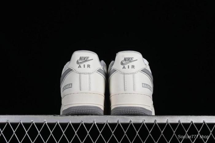 Balenciaga x Nike Air Force 1 '07 Low Triple Swoosh Beige Grey Casual Shoes - FR0538-091 1