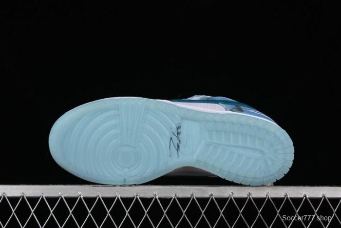 Nike Futura x Dunk Low Pro SB Skate Shoes with Tie-Dye Design - HF6061-400 1