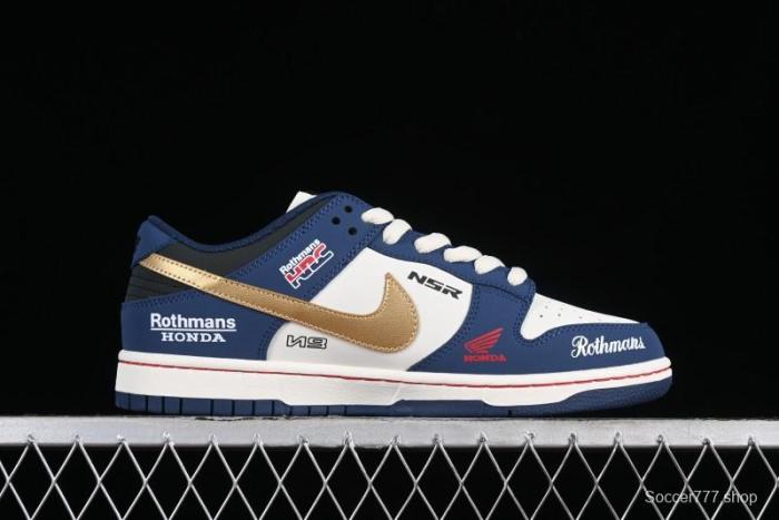 Nike SB Dunk Low Retro White Blue Collaboration Low-Top Casual Skateboarding Shoes - MU0232-365 1