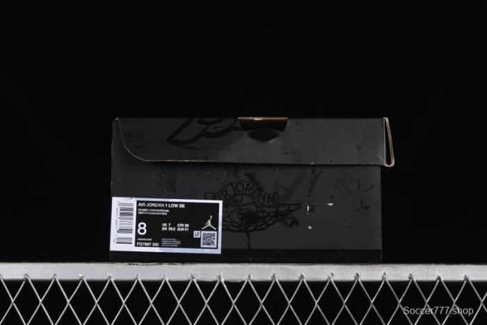 Nike Air Jordan 1 Low AJ1 White Green Low Top Casual Sneakers - FQ7687-300 1