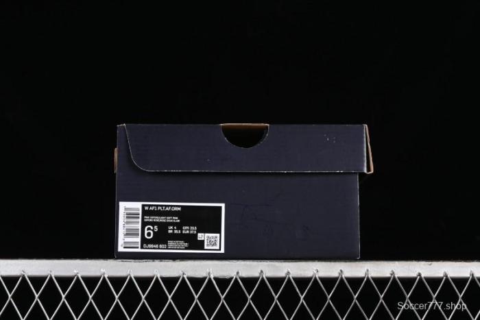 Nike Air Force 1 PLT Low-Top Casual Sneakers with Speed-Inspired Swoosh Design - DJ9946-602