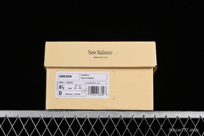 New Balance Made In USA M993 Series Classic Retro Running Shoes - U993GW 1