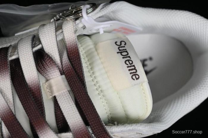 Nike SB Dunk Low Supreme Collaboration - White Brown Two-Tone Anniversary High-End Custom Low-Top Casual Sneakers - BB8657-106 1